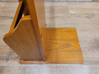Teak Magazine Rack Side Table Vintage Telephone Stand Lamp Table