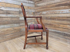 Mahogany Armchair Shield Back Hepplewhite Prince Of Wales Tartan Chair