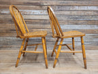 Pair Elm Windsor Kitchen Chairs Air Ministry Hoop Back Vintage