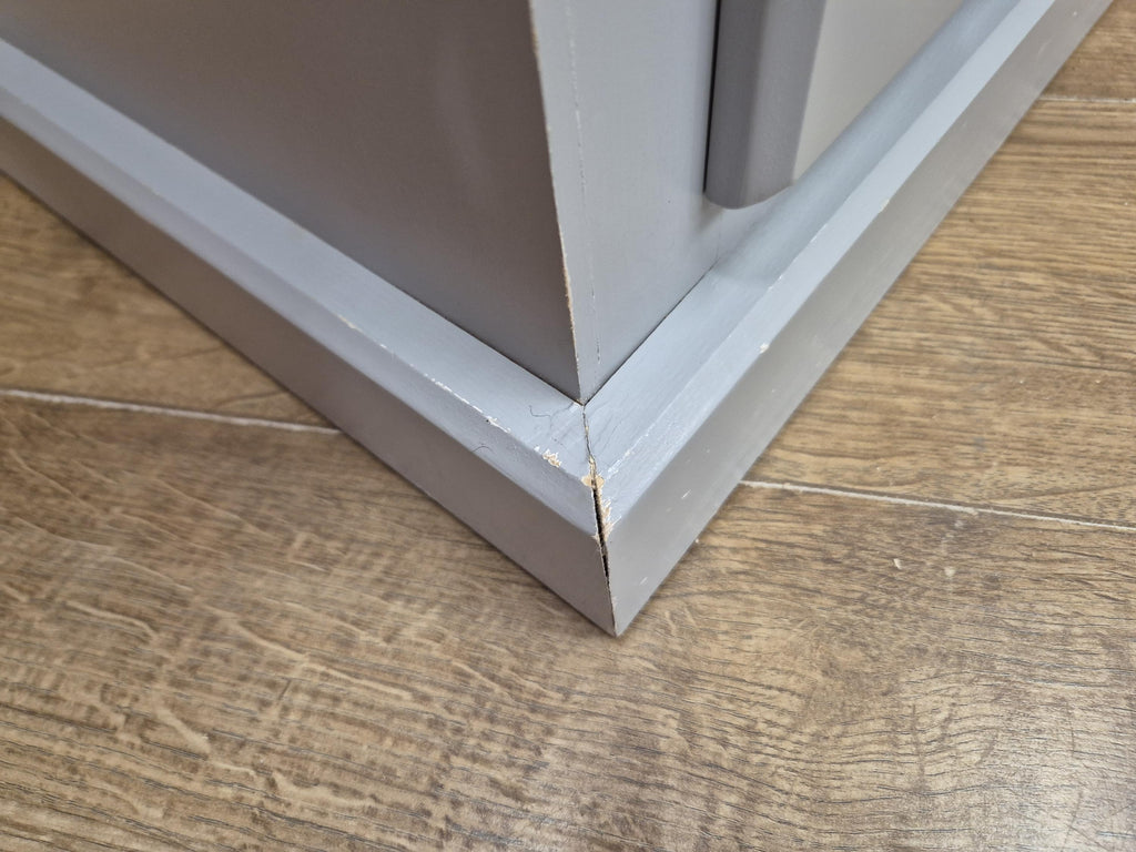 Painted Pine Chest Of Drawers Grey 2 Over 3 Chest Ceramic Handles