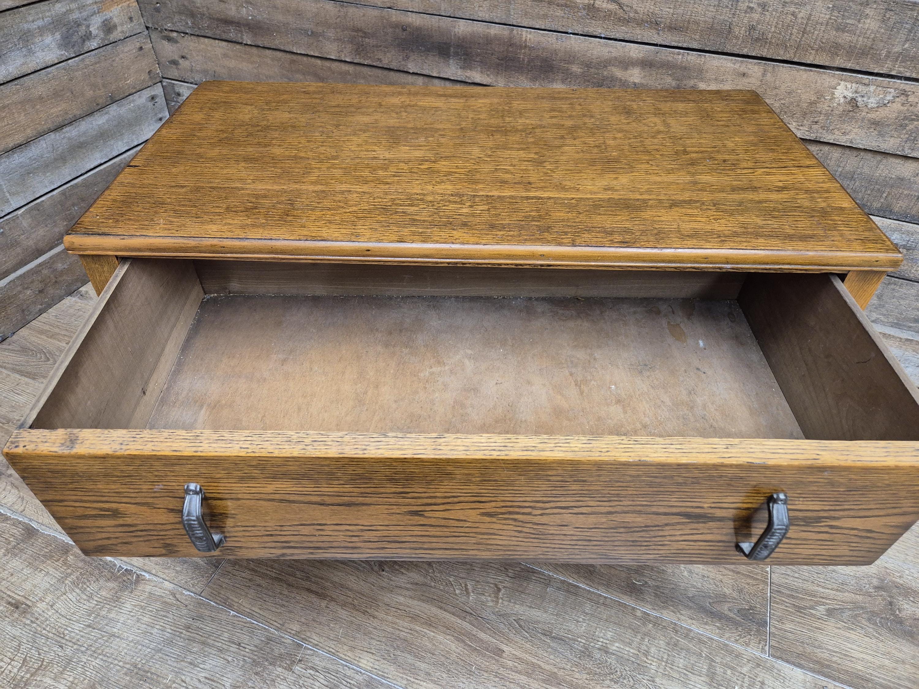 Lebus Oak Two Drawer Blanket Box Storage Chest