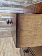 Mahogany Bow Front Chest Of Drawers Regency Style Five Drawer