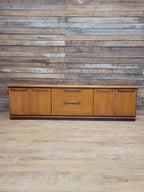 Teak Sideboard Mid Century Drawers Credenza Retro Long John MCM Cupboard