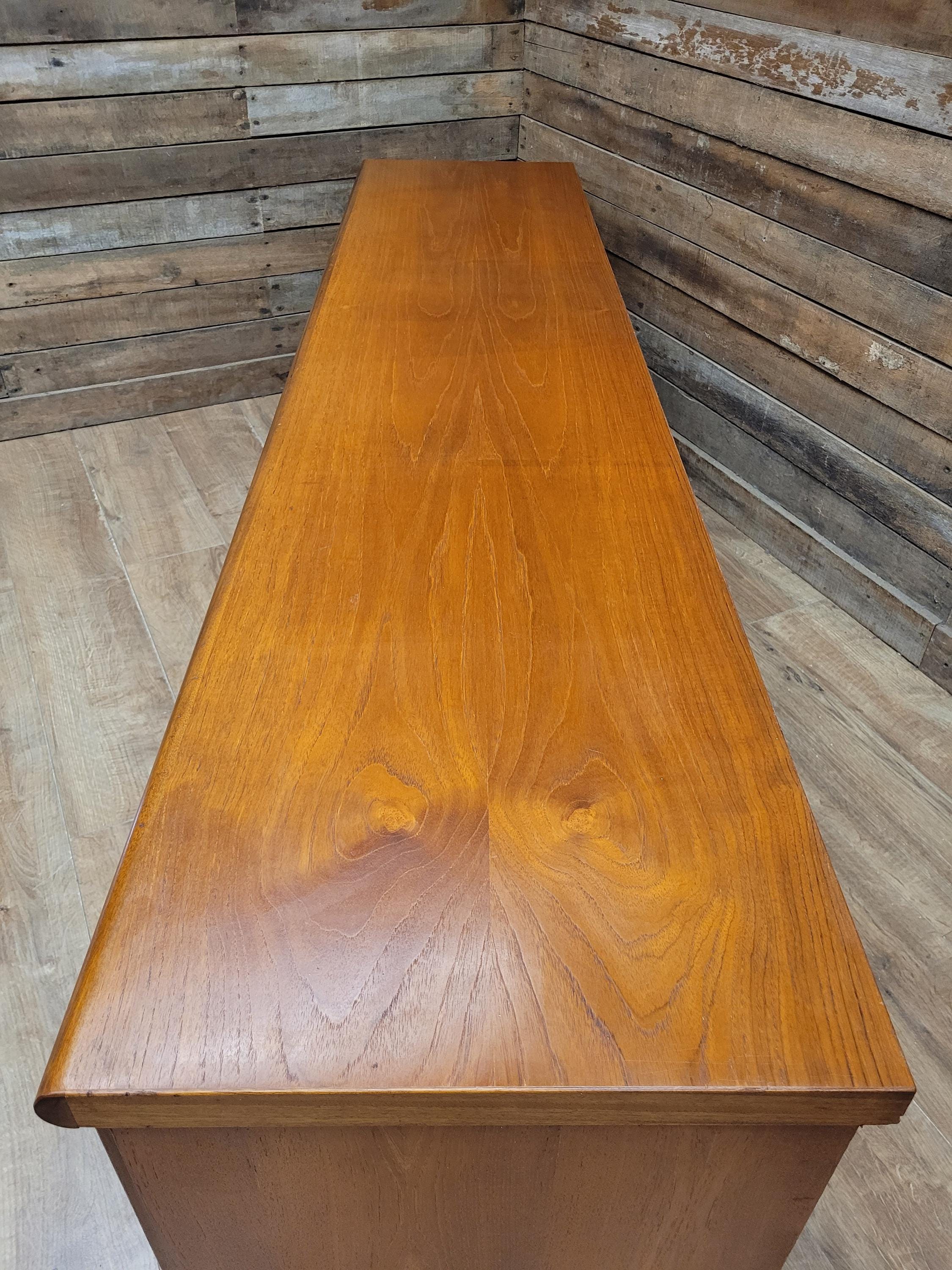 Teak Sideboard Mid Century Drawers Credenza Retro Long John MCM Cupboard