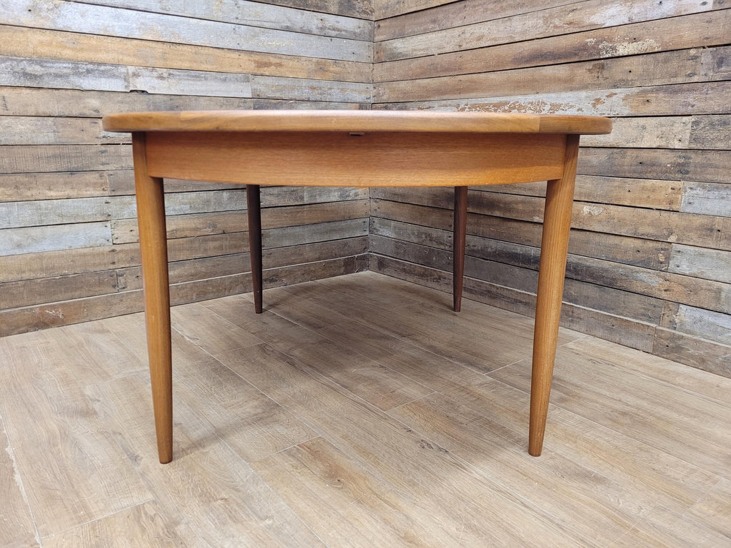 G Plan Fresco Dining Table Teak Mid Century Oval Extending Vintage