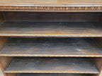Victorian Oak Open Bookcase Antique Five Shelf Display Cabinet