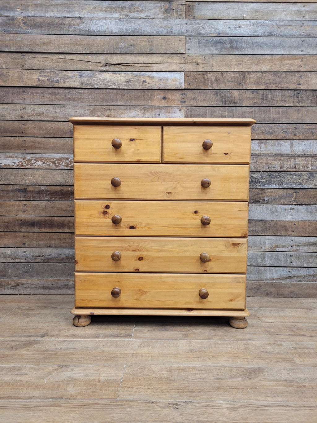 Barnsbury Pine Chest Of Drawers Scandinavian Timber Five Drawer