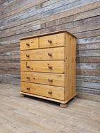 Barnsbury Pine Chest Of Drawers Scandinavian Timber Five Drawer