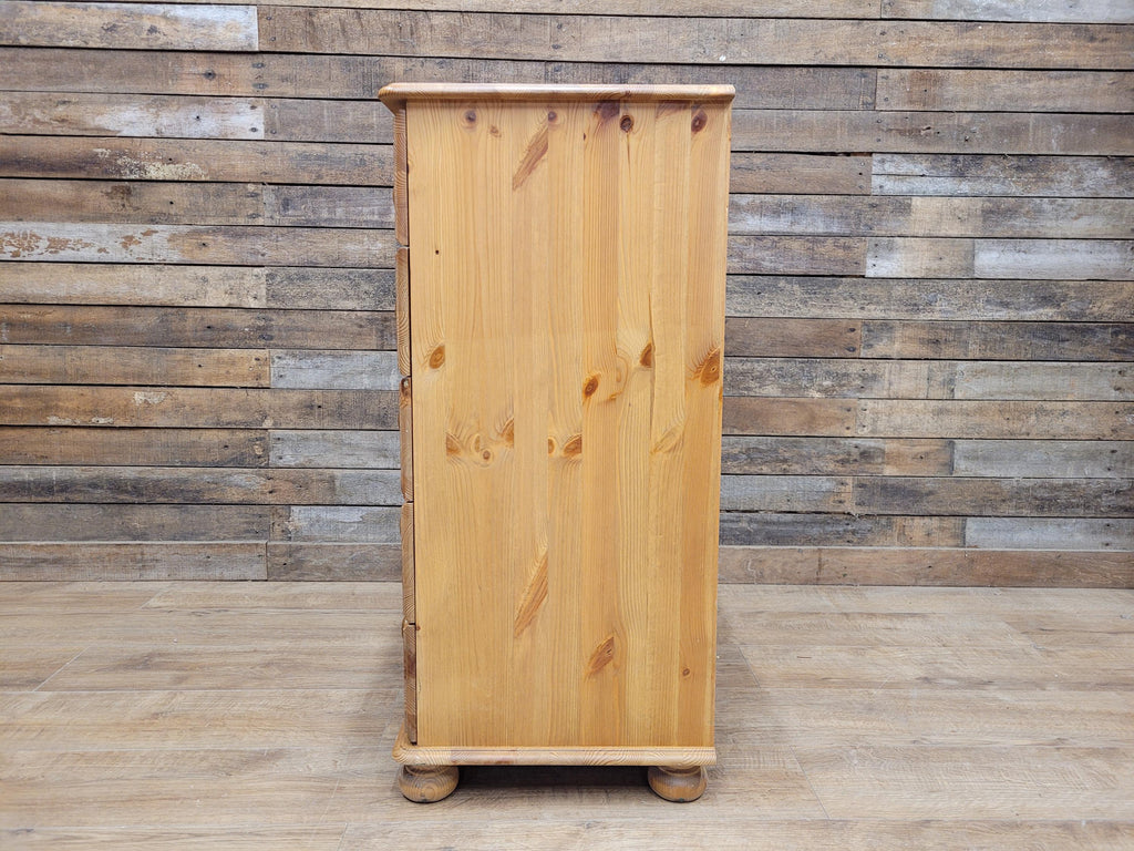 Barnsbury Pine Chest Of Drawers Scandinavian Timber Five Drawer