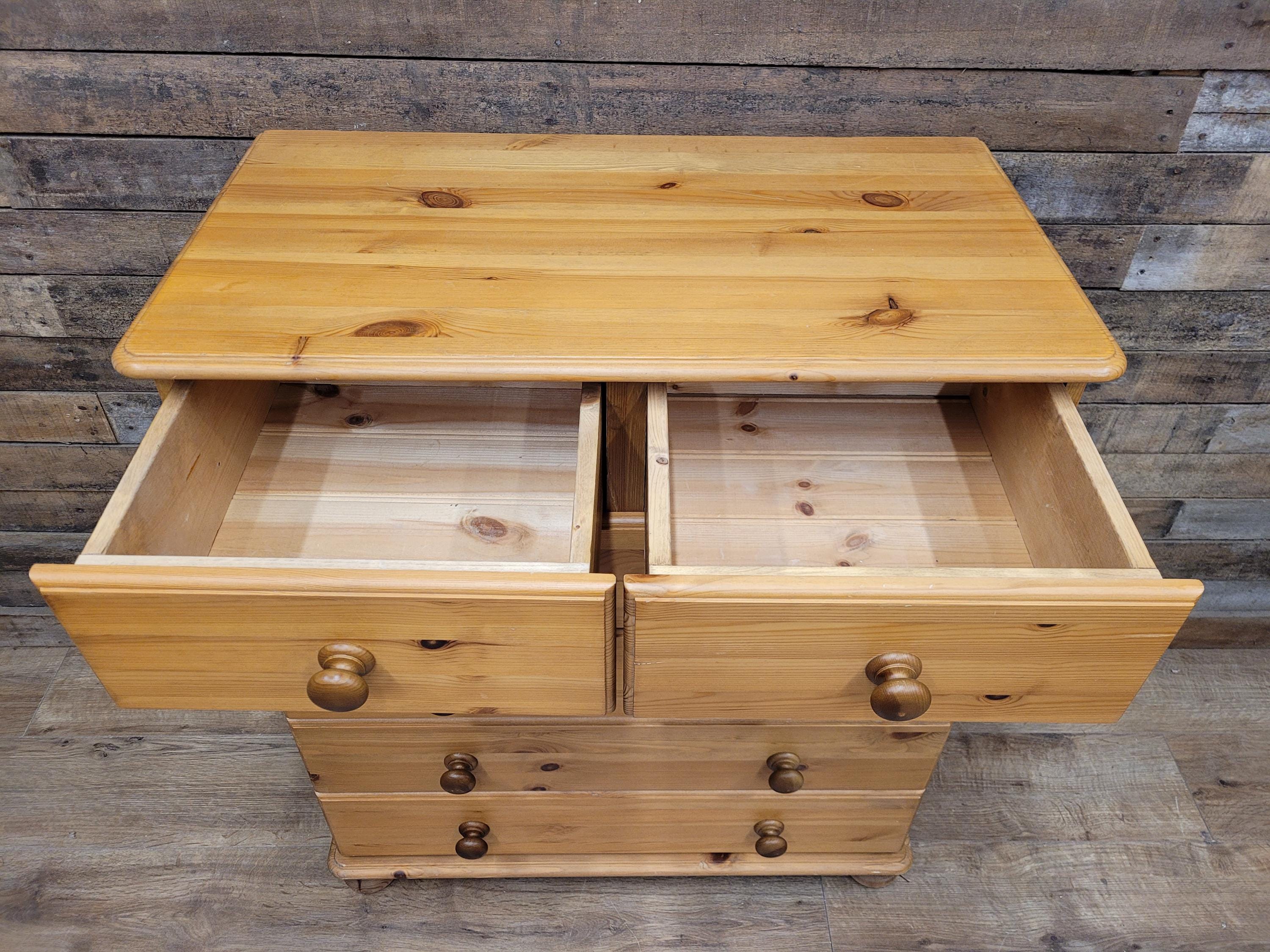 Barnsbury Pine Chest Of Drawers Scandinavian Timber Five Drawer