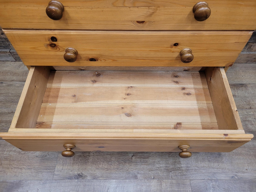Barnsbury Pine Chest Of Drawers Scandinavian Timber Five Drawer