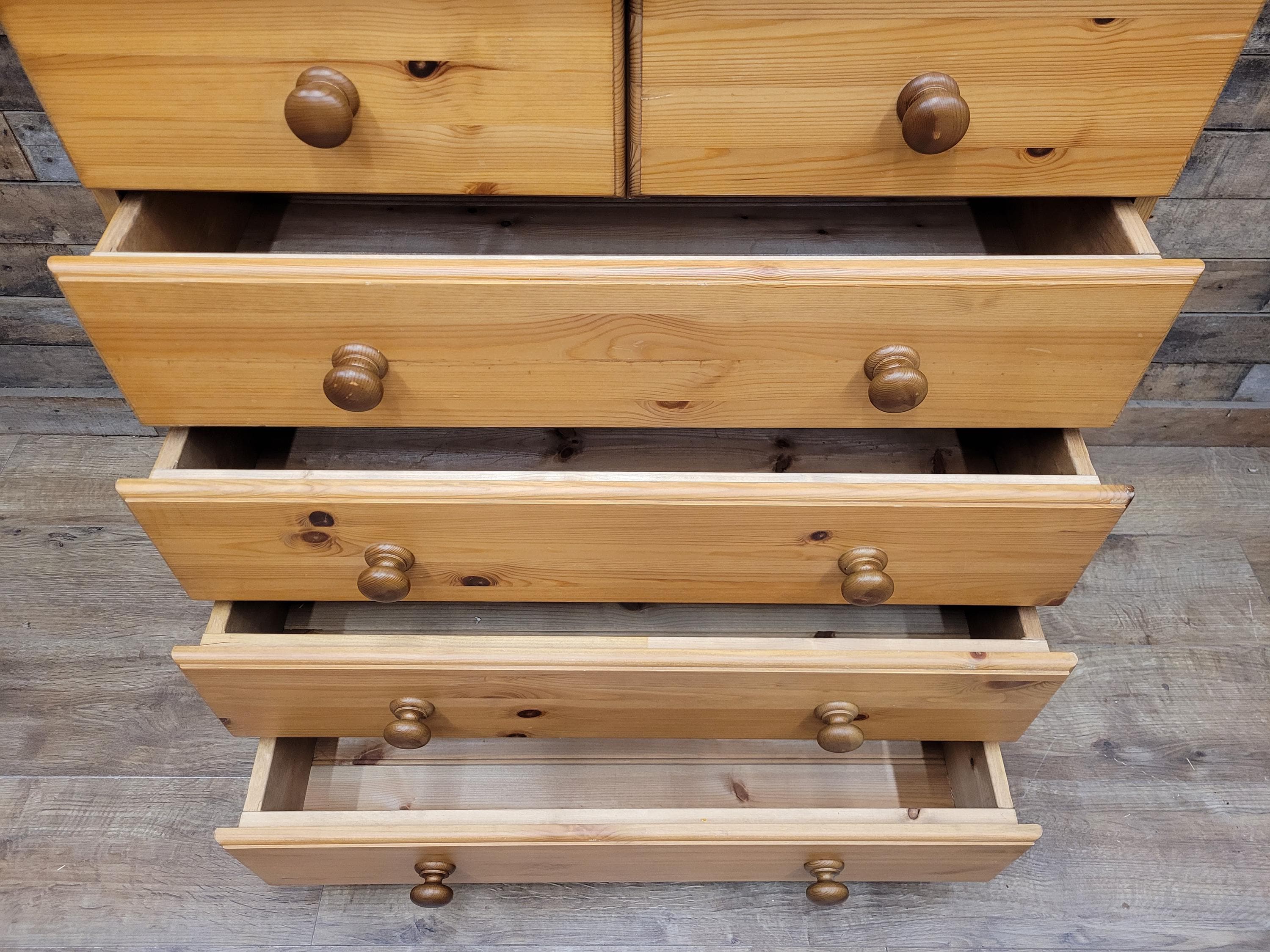 Barnsbury Pine Chest Of Drawers Scandinavian Timber Five Drawer