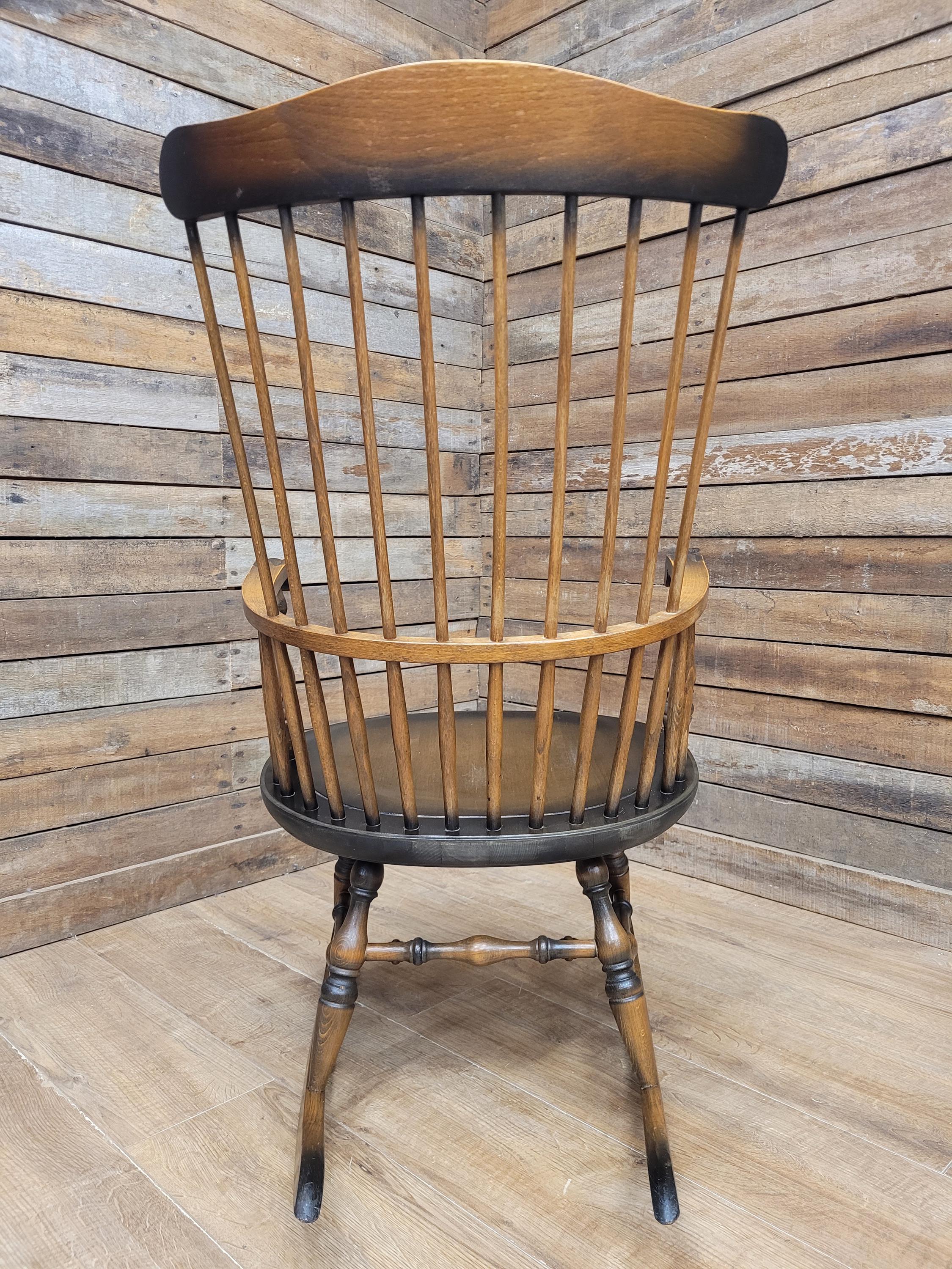 Sack Back Windsor Rocking Chair High Back Smokers Bow Armchair