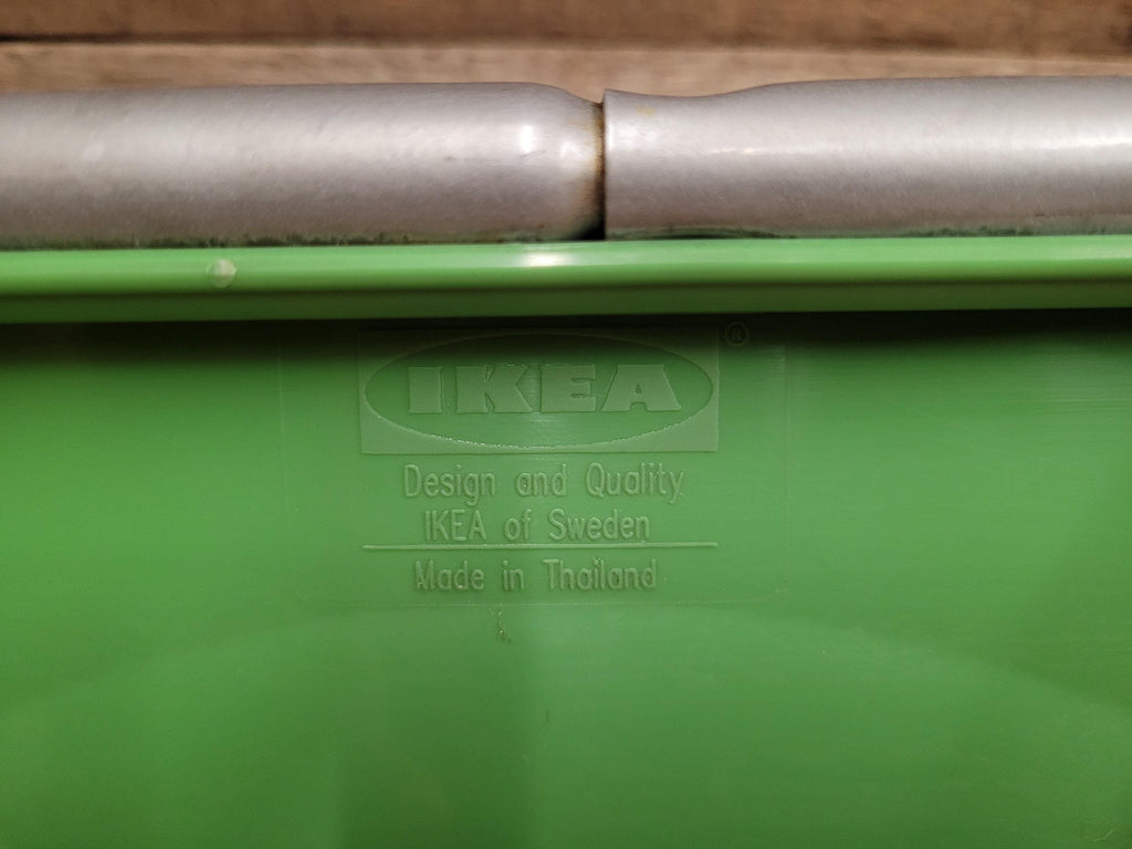 IKEA Folding Chairs Plastic Metal Stackable Dining Kitchen Set Four