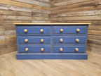 Pine Six Drawer Painted Dresser Sideboard Country Farmhouse Storage