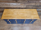 Pine Six Drawer Painted Dresser Sideboard Country Farmhouse Storage