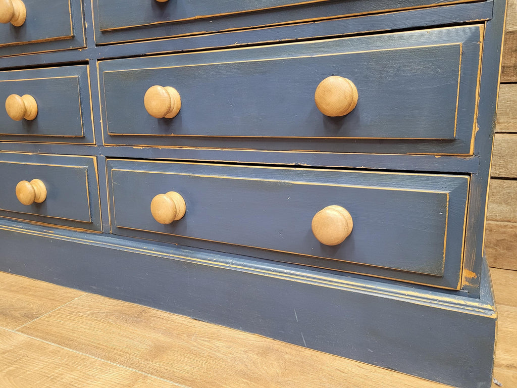 Pine Six Drawer Painted Dresser Sideboard Country Farmhouse Storage
