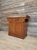 Hardwood Sideboard Cabinet Carved Two Drawer Two Door Cupboard