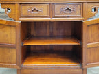 Hardwood Sideboard Cabinet Carved Two Drawer Two Door Cupboard