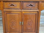 Hardwood Sideboard Cabinet Carved Two Drawer Two Door Cupboard