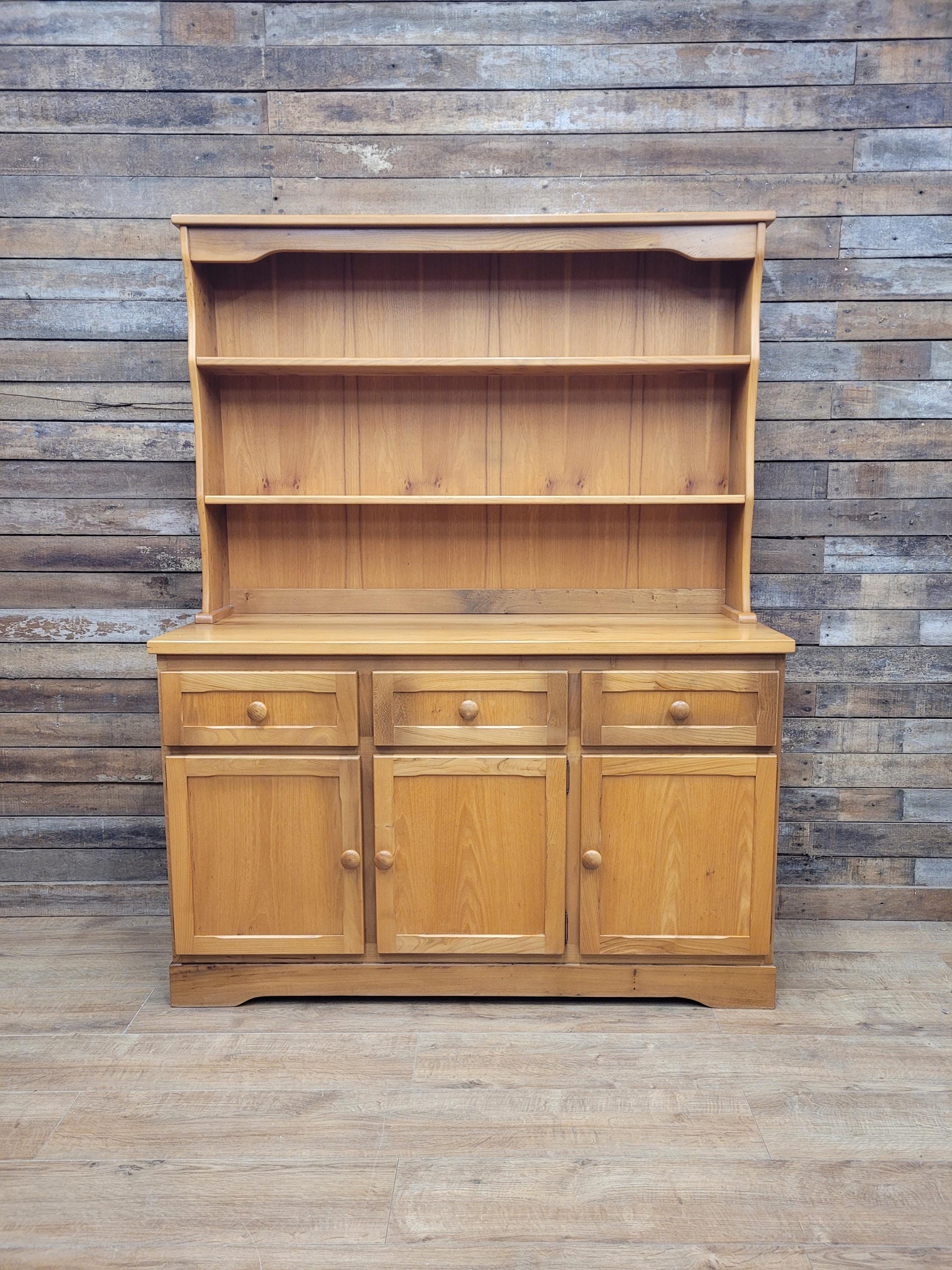 English Maid Welsh Dresser Kitchen Wooden Dresser Shelved Sideboard