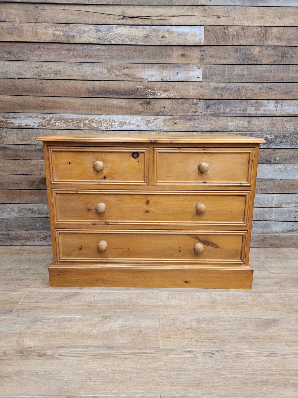 Pine Chest Of Drawers Country Style Four Drawer Bedroom Storage