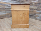 Pine Pedestal Desk Country Style Nine Drawer Home Office Writing Table