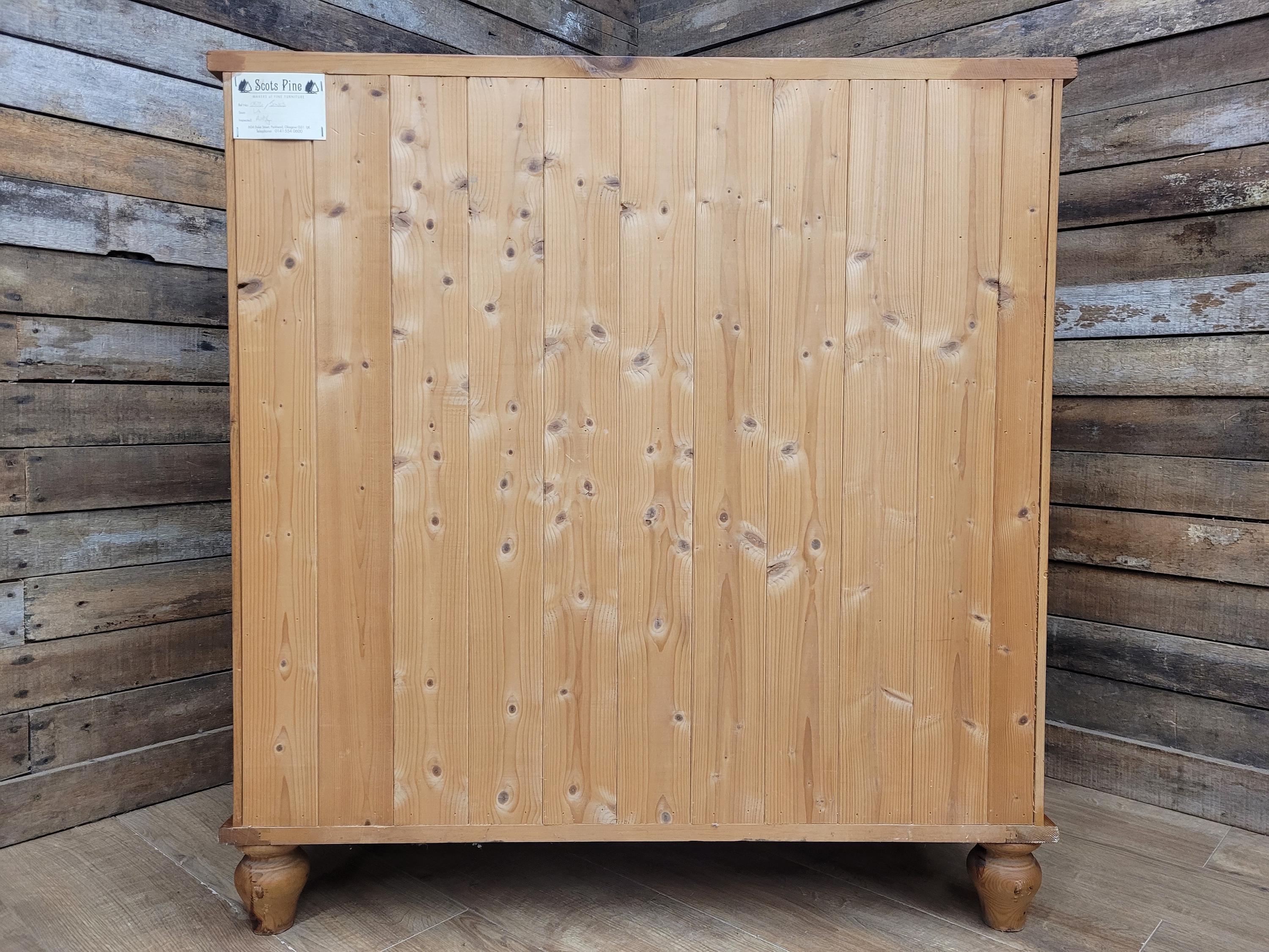 Scots Pine Chest Five Drawer Dovetailed Pine Bedroom Storage 2 Over 3