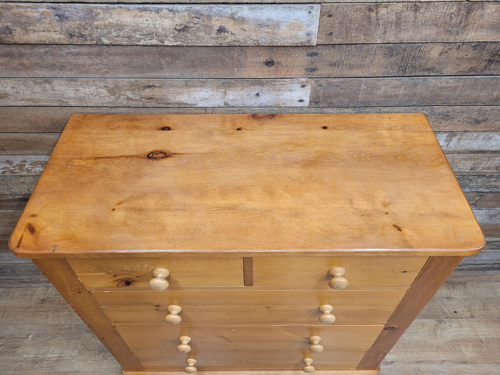 Scots Pine Chest Five Drawer Dovetailed Pine Bedroom Storage 2 Over 3