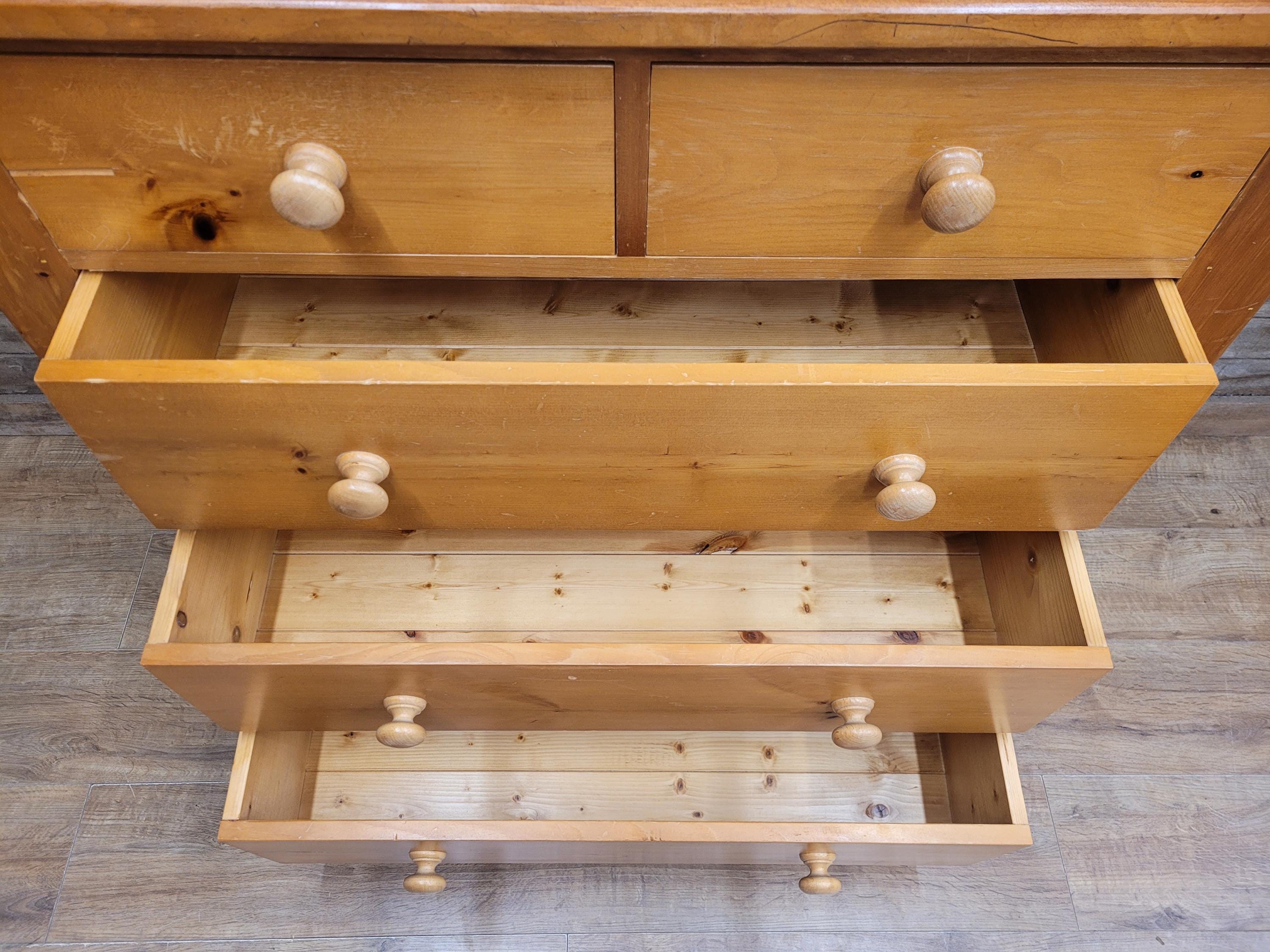 Scots Pine Chest Five Drawer Dovetailed Pine Bedroom Storage 2 Over 3