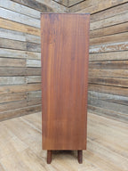 Mid Century Teak Bookcase Open Shelving Adjustable Shelves Cabinet