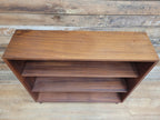 Mid Century Teak Bookcase Open Shelving Adjustable Shelves Cabinet