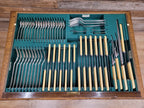 Walker Hall Oak Edwardian Canteen Cutlery Table Barley Twist Cabinet Edwardian