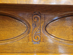 Vintage Sideboard Oak Jacobean Revival Carved Two Door Drinks Cabinet