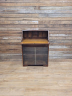 Vintage Jentique Glazed Bureau Desk Pigeon Hole Bookcase Mid Century Bureau