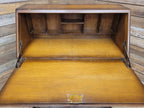 Vintage Jentique Glazed Bureau Desk Pigeon Hole Bookcase Mid Century Bureau