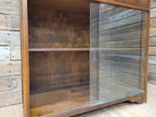 Vintage Jentique Glazed Bureau Desk Pigeon Hole Bookcase Mid Century Bureau