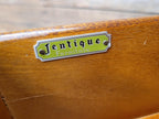 Vintage Jentique Glazed Bureau Desk Pigeon Hole Bookcase Mid Century Bureau