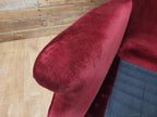 Parker Knoll Armchairs Velvet Wingback Pair PK711 Burgundy - Project