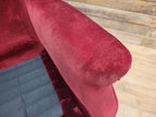 Parker Knoll Armchairs Velvet Wingback Pair PK711 Burgundy - Project