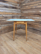 Formica Drop Leaf Table Drawer Mid Century Kitchen Table MCM