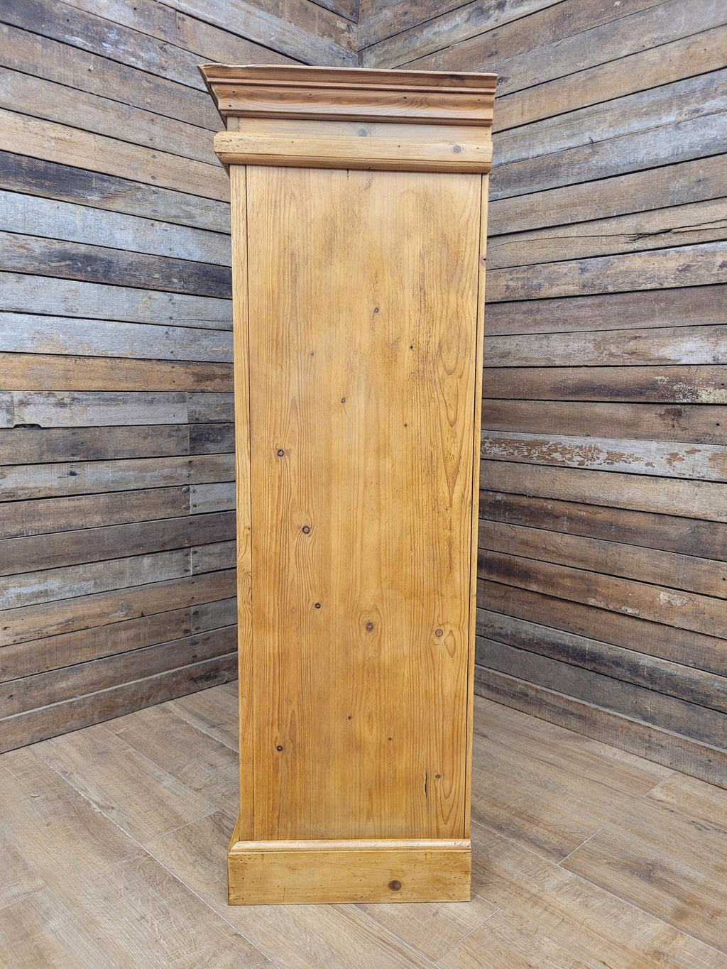 Pine Kitchen Pantry Cupboard Victorian Style Two Door Storage Cabinet