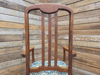 Oak Armchair Arts And Crafts William Morris Strawberry Thief Upholstered