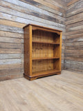 Pine Bookcase Adjustable Shelves Country Style Open Display Cabinet