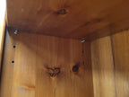 Pine Bookcase Adjustable Shelves Country Style Open Display Cabinet