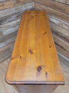 Pine Bookcase Adjustable Shelves Country Style Open Display Cabinet