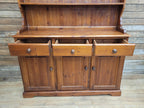 Pine Dresser Country Style Three Door Three Drawer Kitchen Cabinet