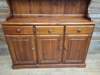 Pine Dresser Country Style Three Door Three Drawer Kitchen Cabinet