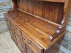 Pine Dresser Country Style Three Door Three Drawer Kitchen Cabinet
