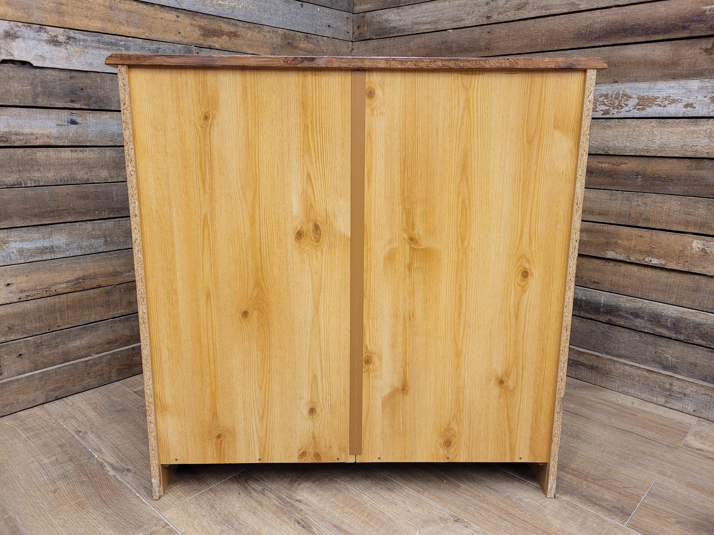 Painted Pine Effect Chest Of Drawers Country Style Four Drawer Storage